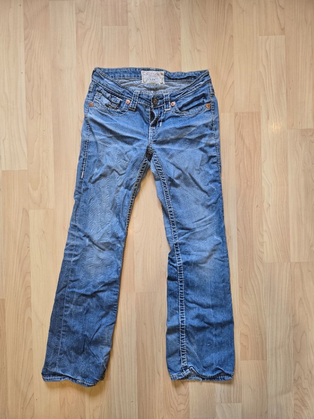 Big Star Vintage Collection Juniors/Womens 26s Light Wash Jeans (J17)